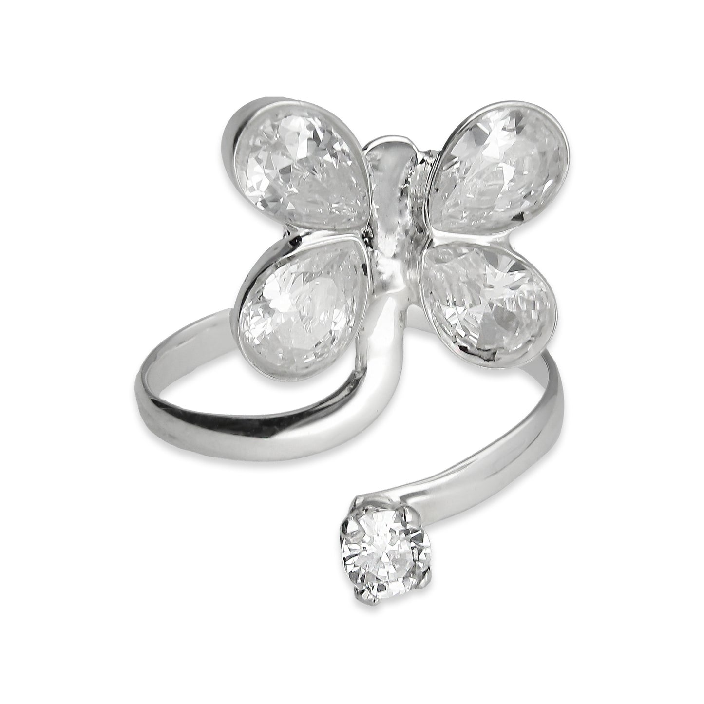 LPAD018 Anillo Para Dama Mod. Mariposa Tai Ajustable Plata.925 Taxco 913898158