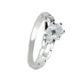 LPAD053 Anillo Modelo Solitario Chain Plata .925 Taxco Gro 2680661248