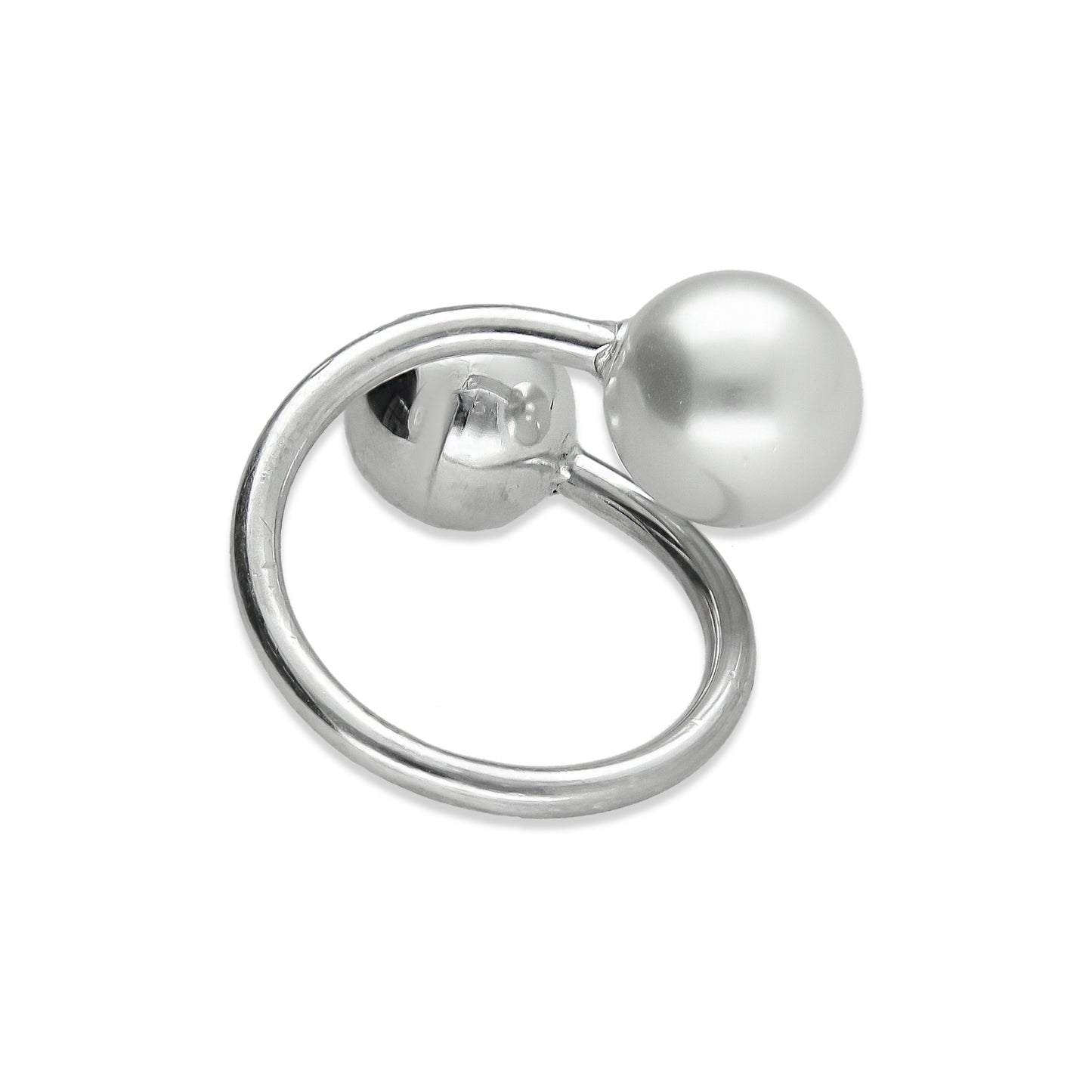 LPAD082 Anillo Modelo Bola y Perla Plata .925 Taxco Gro 2099467651