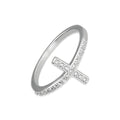 LPAD093 Anillo Modelo Cruz Pavé Plata .925 Taxco Gro 3300039130
