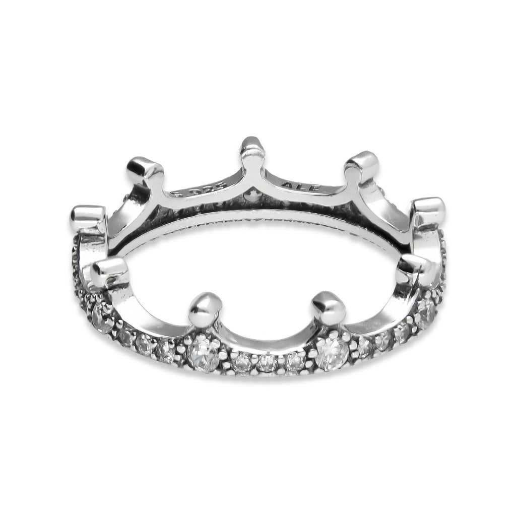 LPAD097 Anillo Pand Corona Pavé Plata .925 Taxco Gro