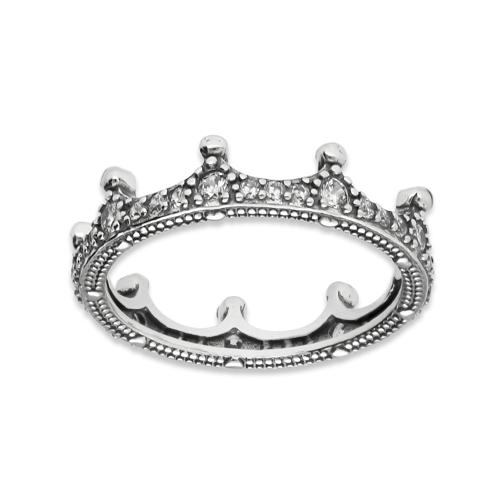 LPAD097 Anillo Pand Corona Pavé Plata .925 Taxco Gro