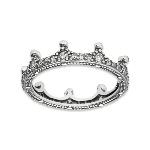LPAD097 Anillo Pand Corona Pavé Plata .925 Taxco Gro