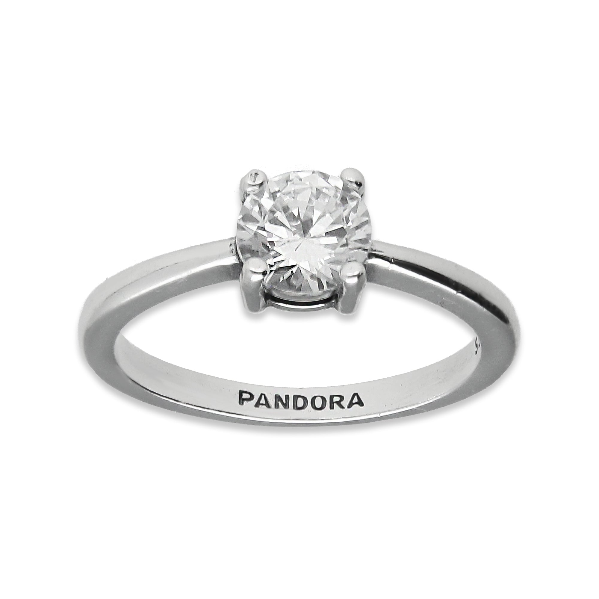 LPAD101	Anillo Pand Solitario 4U Blanco Plata .925 Taxco Gro