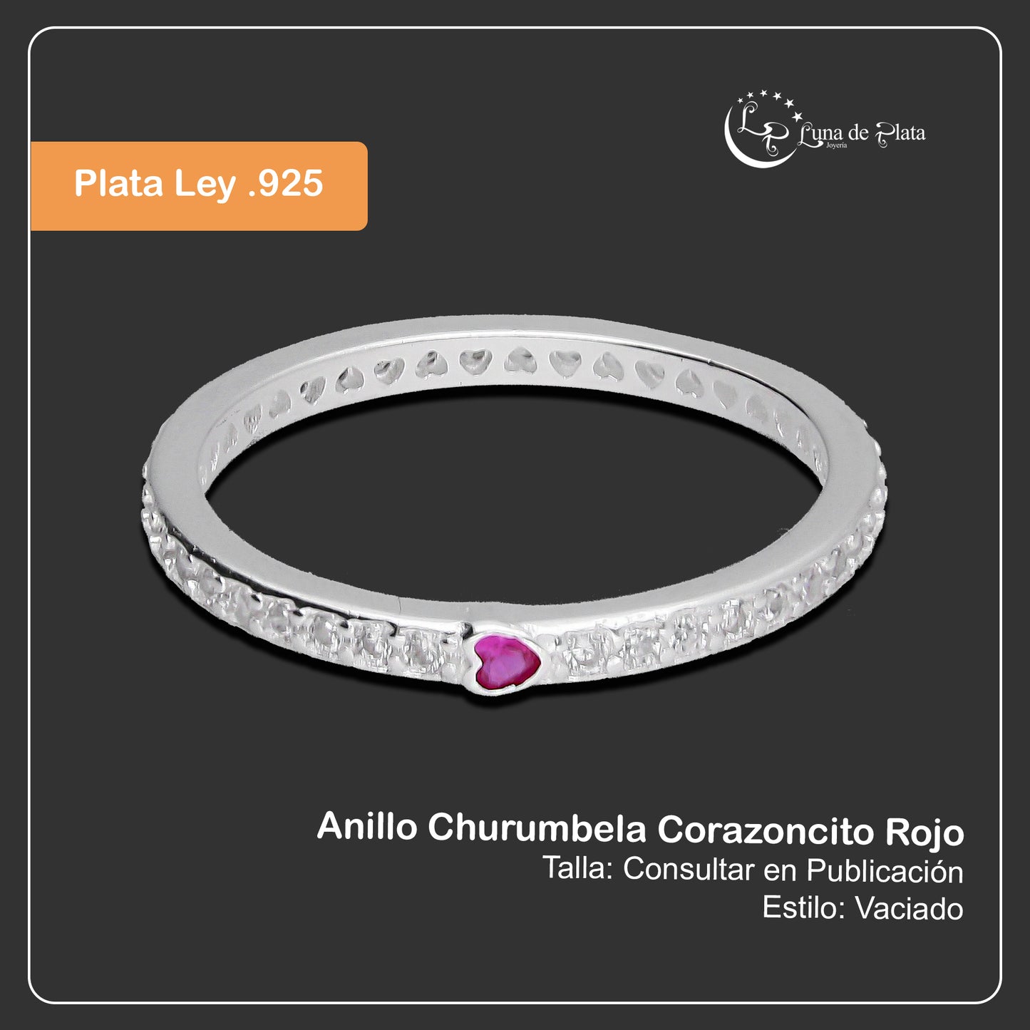 LPAD109 Anillo Churumbela Corazoncito Rosa Plata .925 Taxco Gro 2628945301