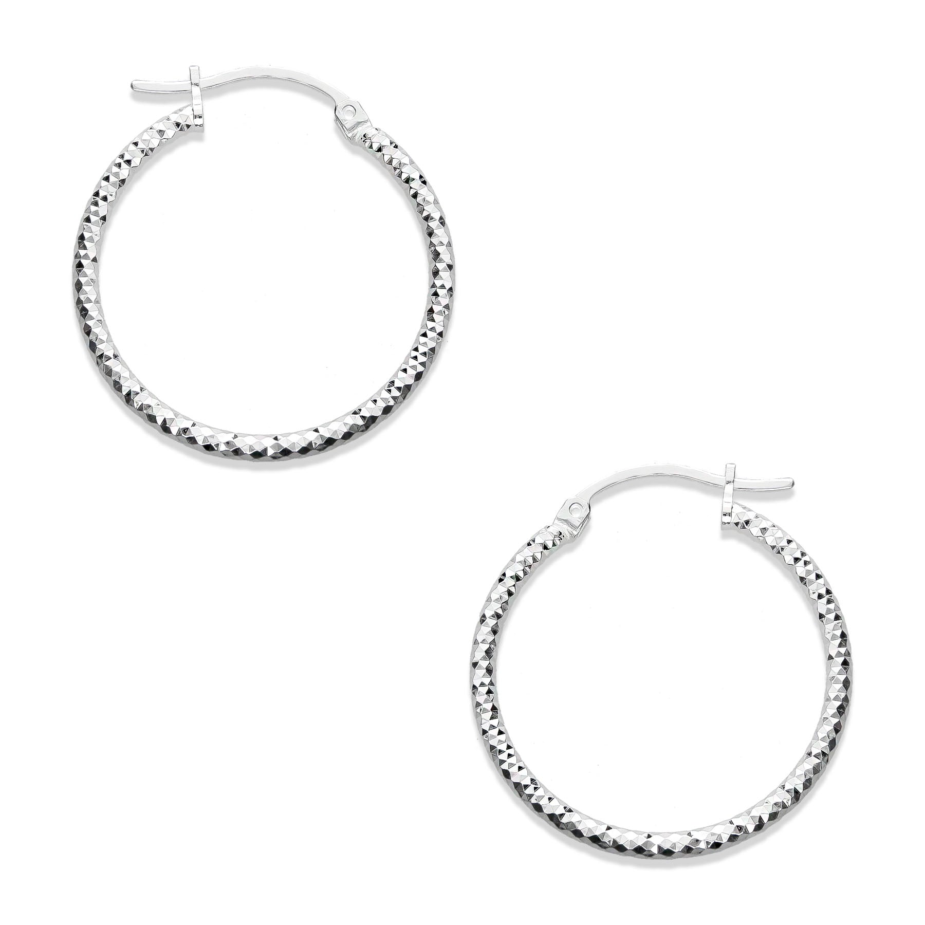 LPADI004 Arracada Diamantada 2.8 Cm De Diámetro 733217691