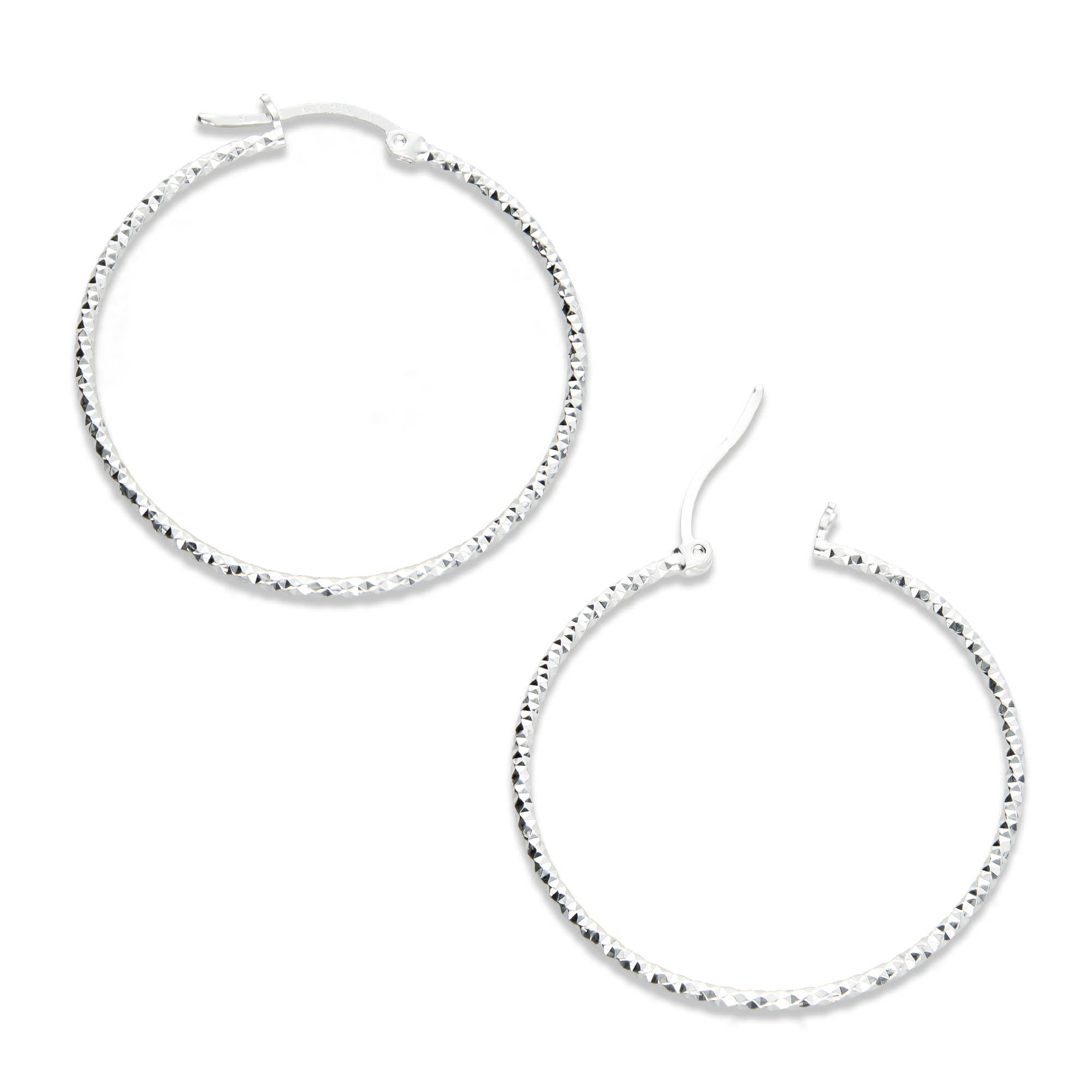 LPADI006 Arracada Diamantada 3.8 Cm De Diámetro 733217691