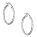 LPADI043 Arracada Diamantada Espiral 2.4 cm Tubo 2 mm en Plata .925 5576420876