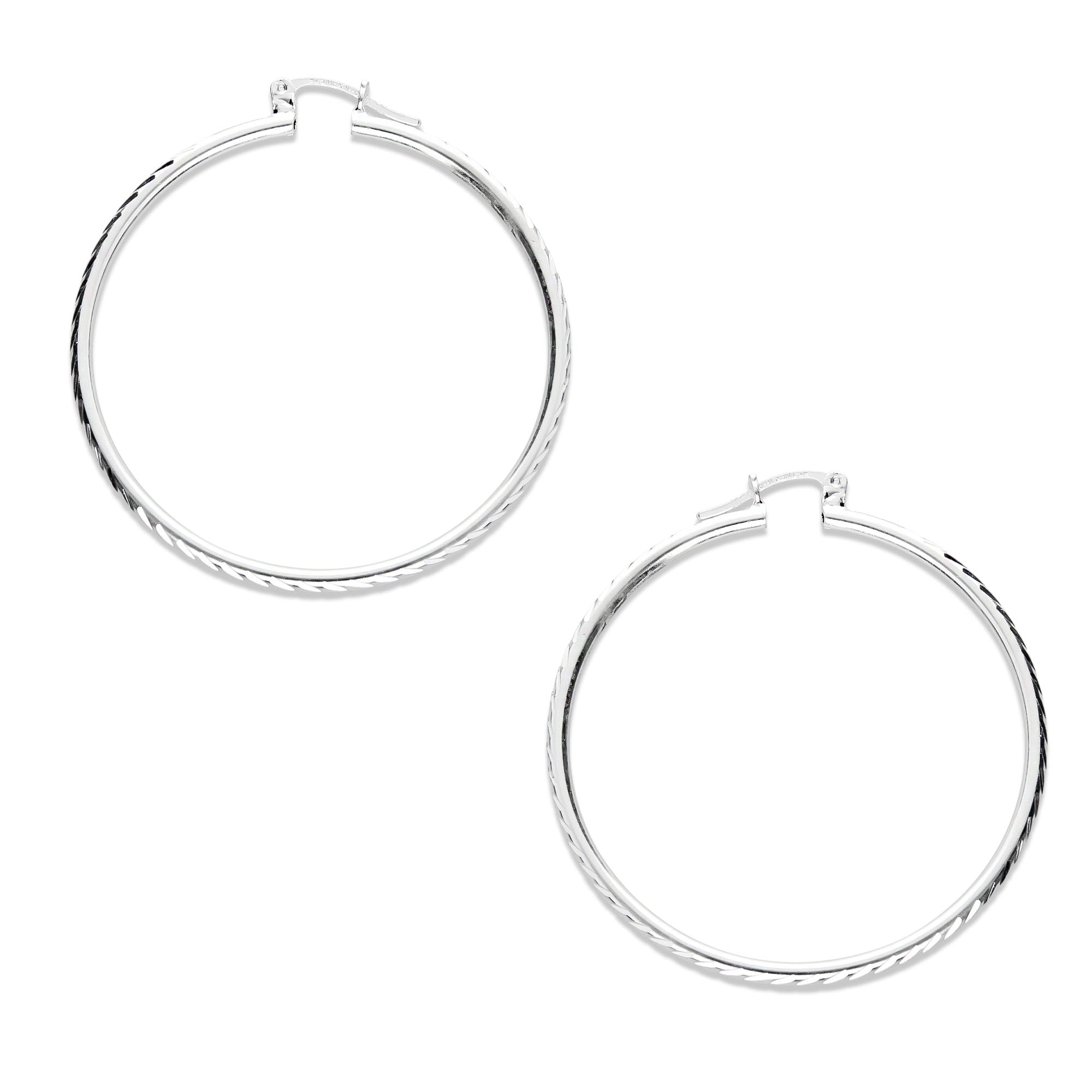 LPAF030 Arracada Facetada Mod. Radial T6 45 Mm Plata .925 Taxco MLM946344955