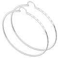 LPAF042 Arracada Facetada Plata .925 Tam 12 - 74 Mm Diámetro Taxco MLM1366914205