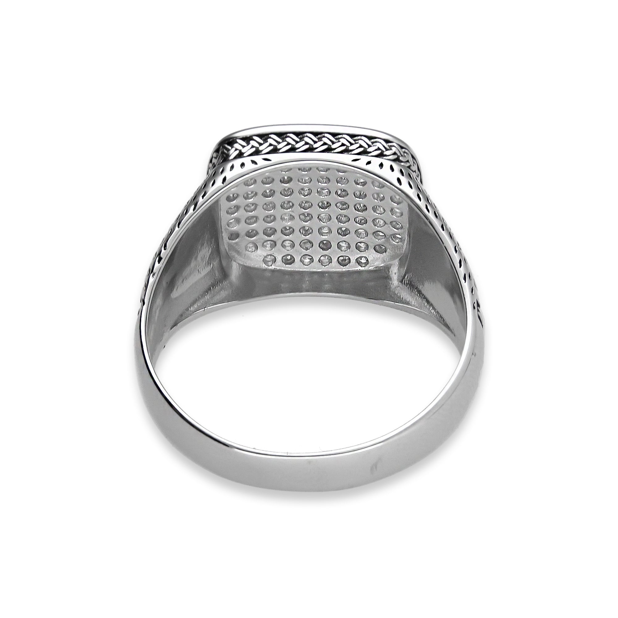 LPAH001 Anillo Hombre Bali Pavé en Plata .925 Taxco Gro 3346715308