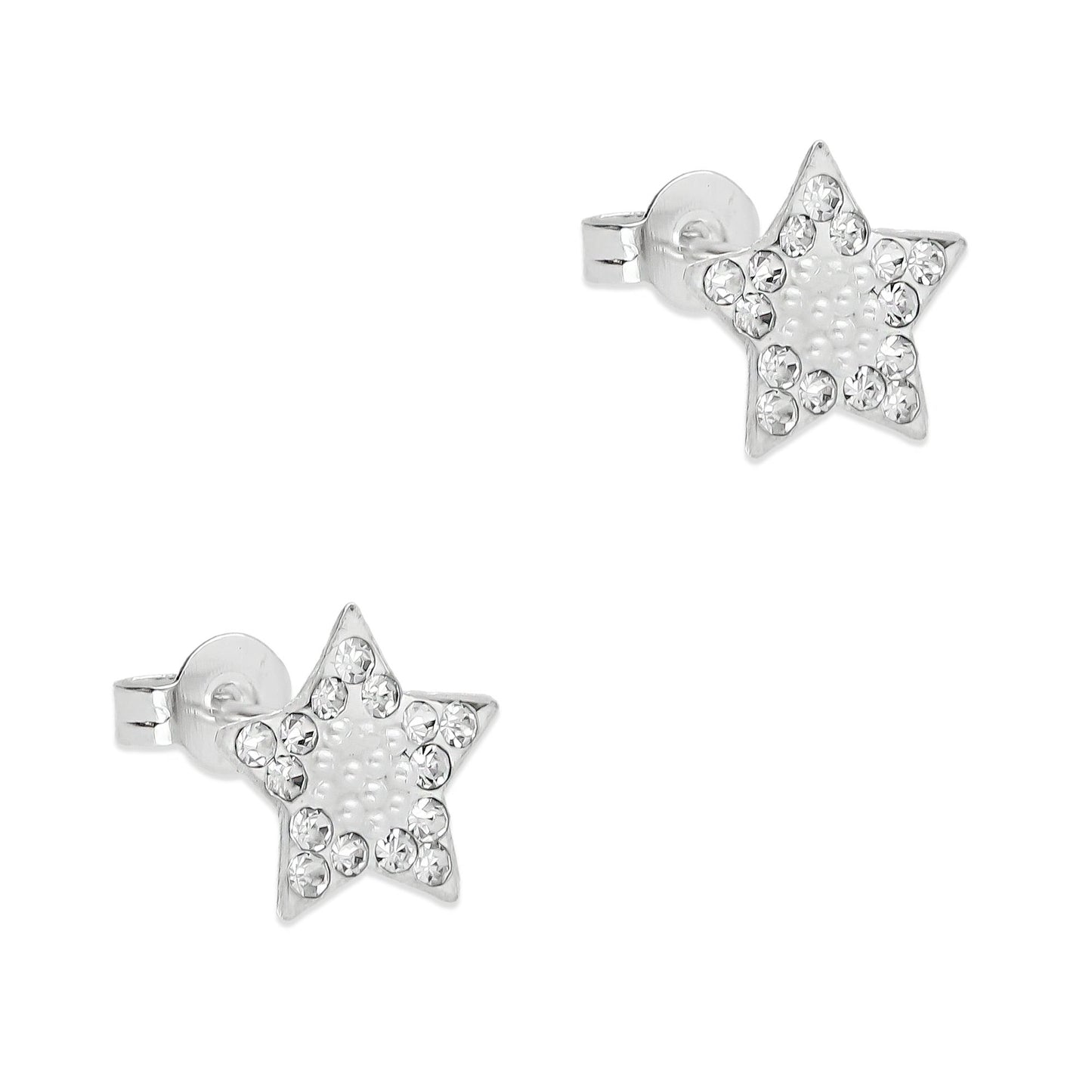 LPAP026 Arete Broquel Mini Perlas Estrella Plata Ley .925 Taxco 1353259546