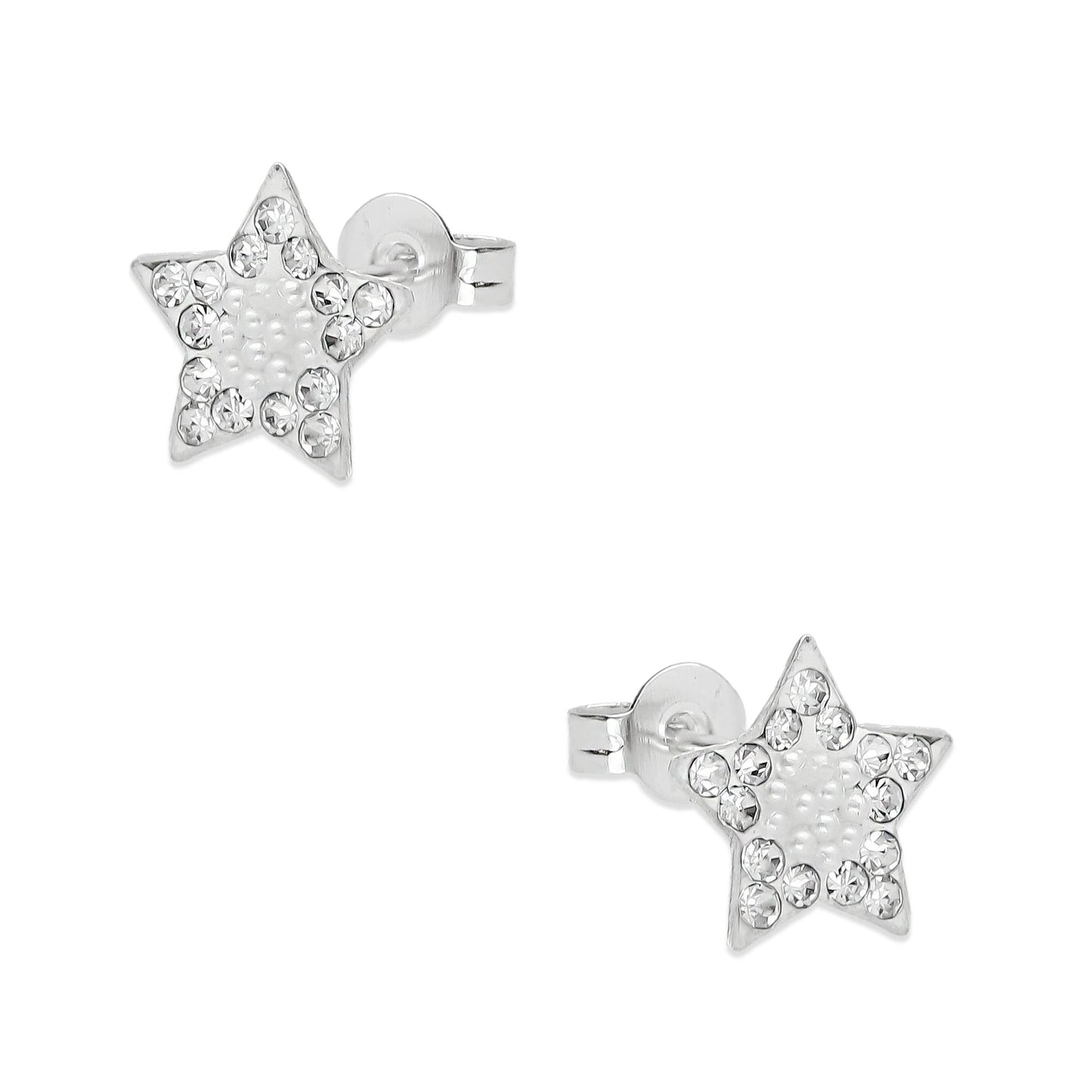 LPAP026 Arete Broquel Mini Perlas Estrella Plata Ley .925 Taxco 1353259546