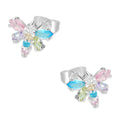 LPAP090 Arete Broquel Libélulas Zirconia Multi Plata .925 Taxco 3125927150