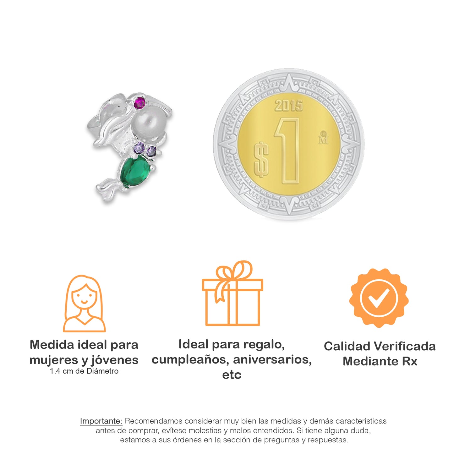 LPAP149 Arete Broquel Princess Mod 6 Sir Verde en Plata .925 Taxco 4685369666