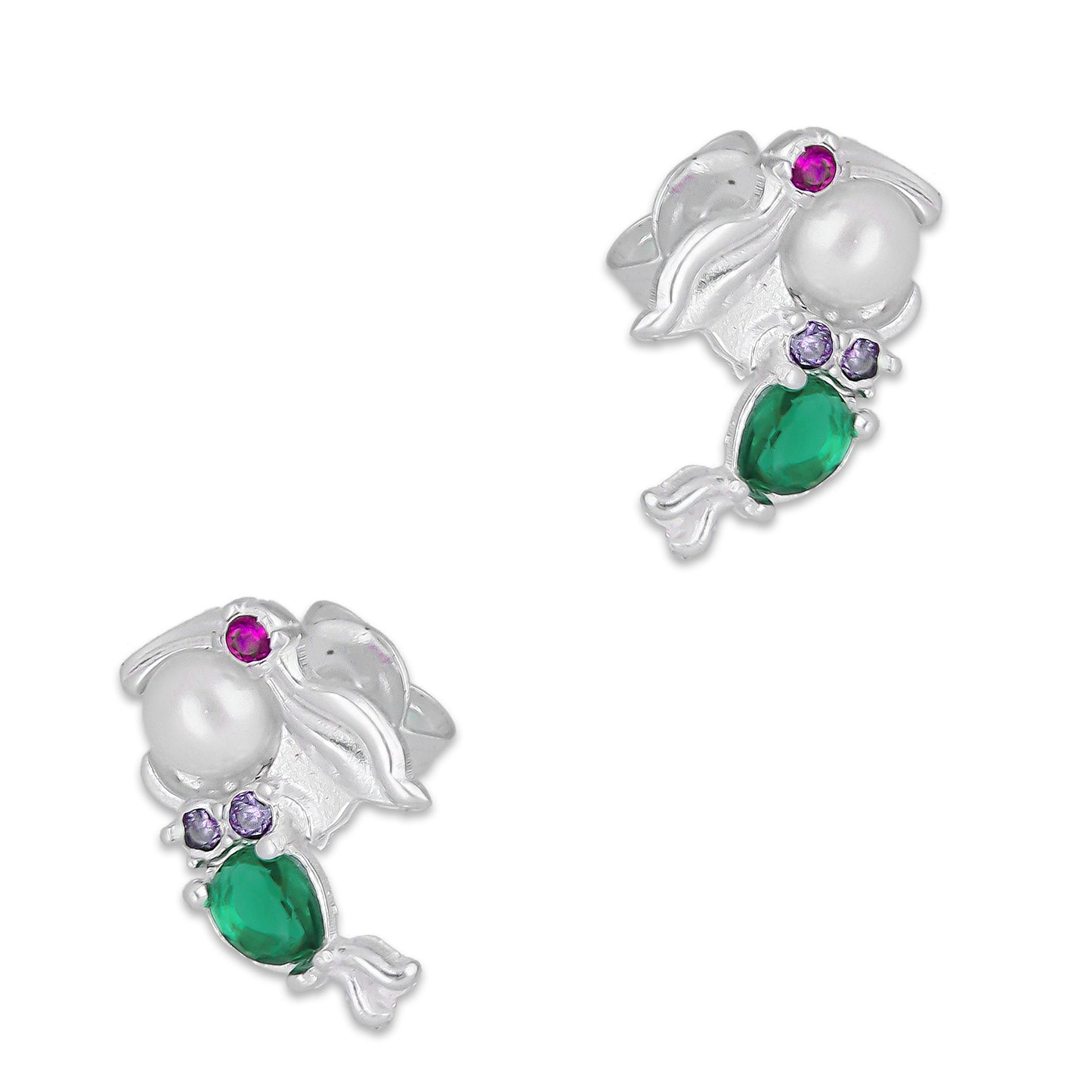 LPAP149 Arete Broquel Princess Mod 6 Sir Verde en Plata .925 Taxco 4685369666