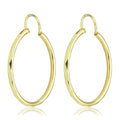 LPAUAR009 Arracadas Facetadas de Oro Sólido 14K Rombo 23 mm Mujer o Niñas 1873604997
