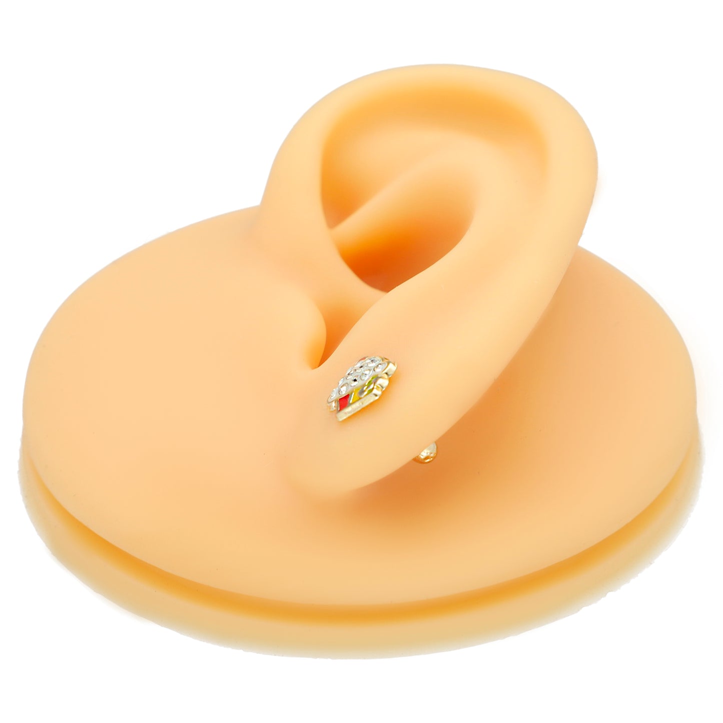 LPAUBR095 Aretes Broquel Oro 10K Niñas o Mujer Cupcake Esm 266 Multi 1914114787