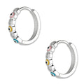 LPAZ039 Arracada Ojitos Turcos y Zirconias Multi en Plata .925 Taxco 3344334322