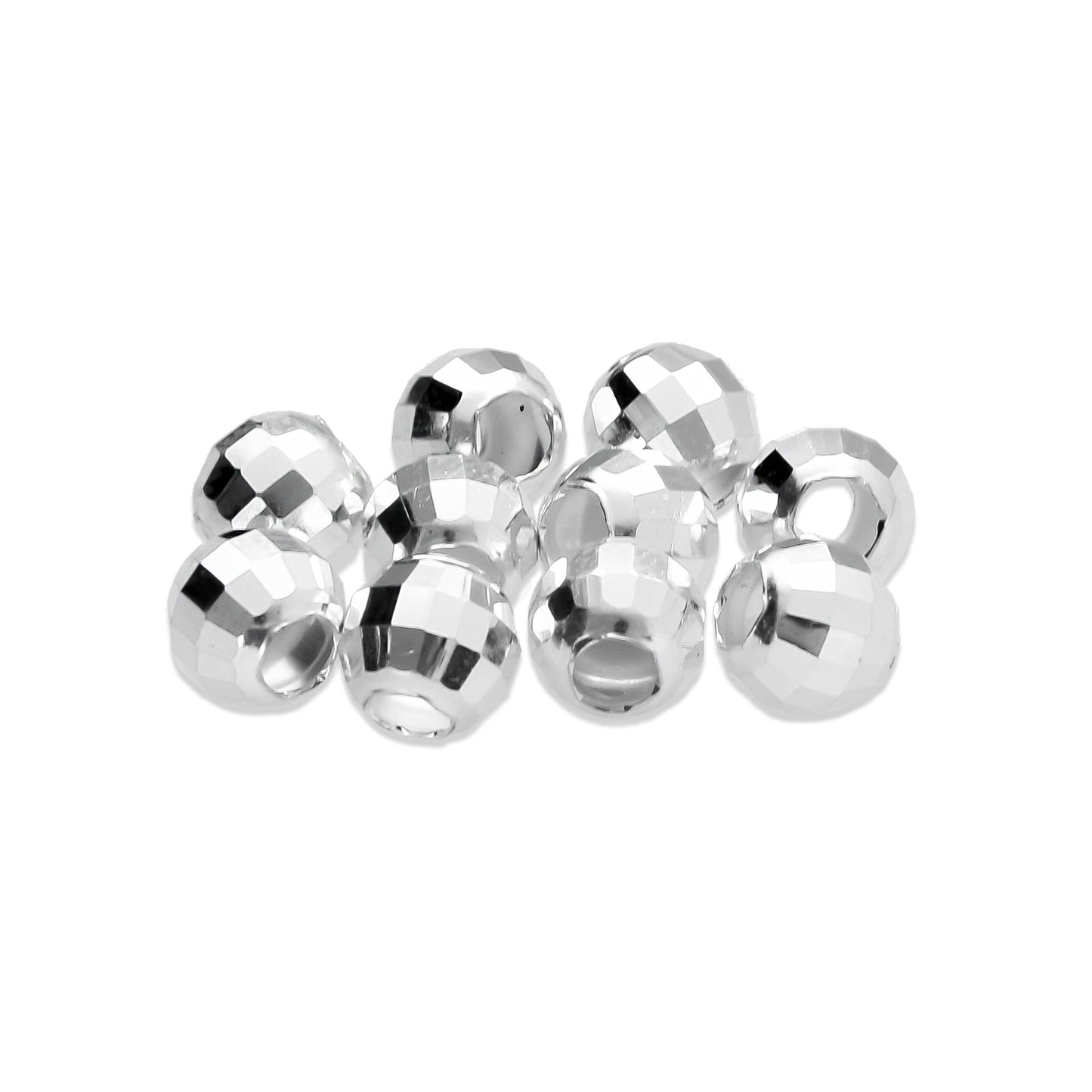 LPBO005 Bola Facetada 5 mm para Armar - 10  Piezas de Plata .925 2893678670