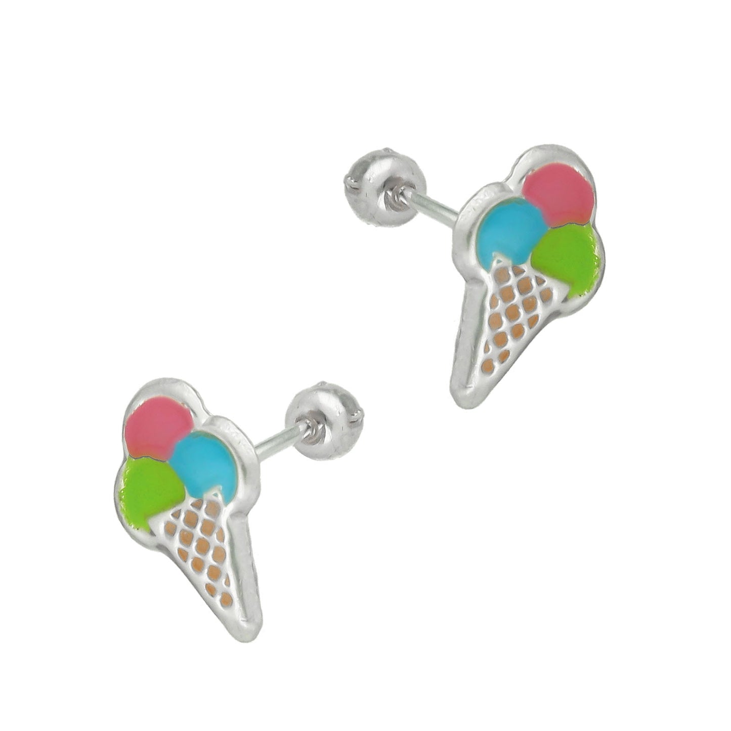 LPBR034 Aretes Broquel Plata Mod Helados Plata .925 Taxco MLM764957356