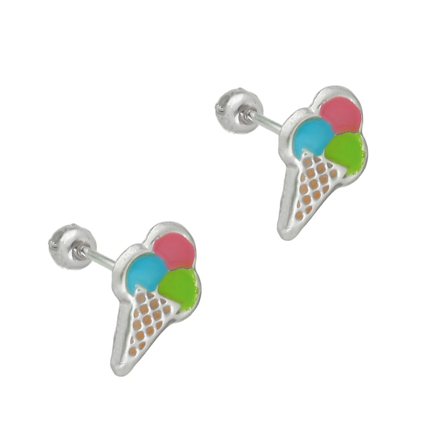 LPBR034 Aretes Broquel Plata Mod Helados Plata .925 Taxco MLM764957356