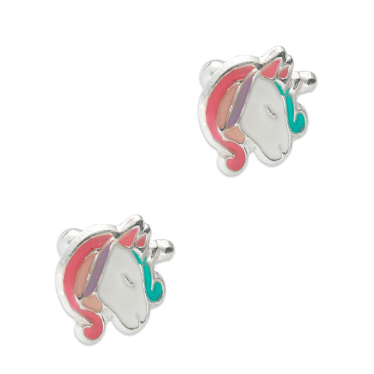 LPBR054 Aretes Broquel Plata Mod Unicornio Rulo Plata .925 Taxco MLM869614909