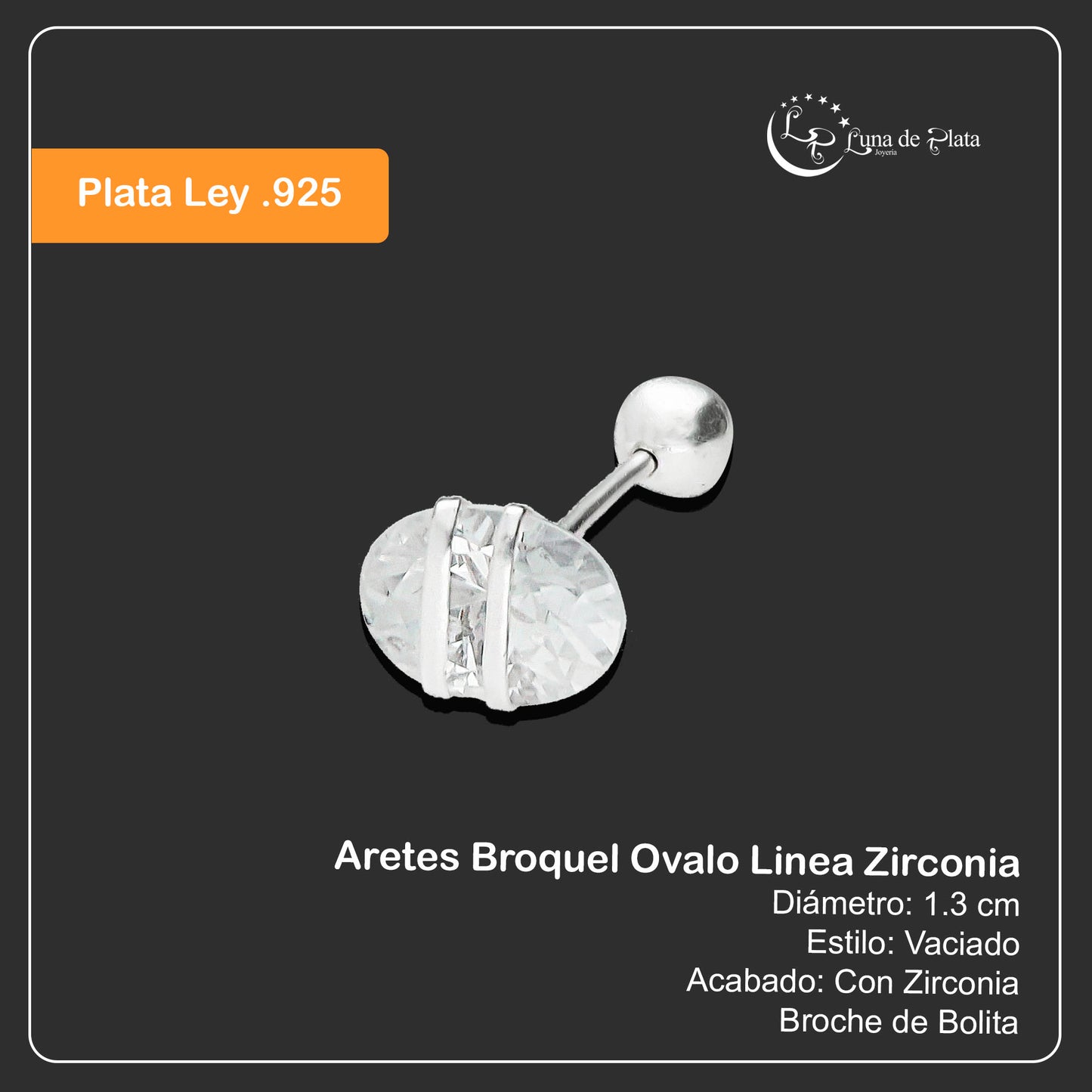 LPBR080 Aretes Broquel Ovalo Linea Zirc Plata .925 Taxco Gro. 2766013412