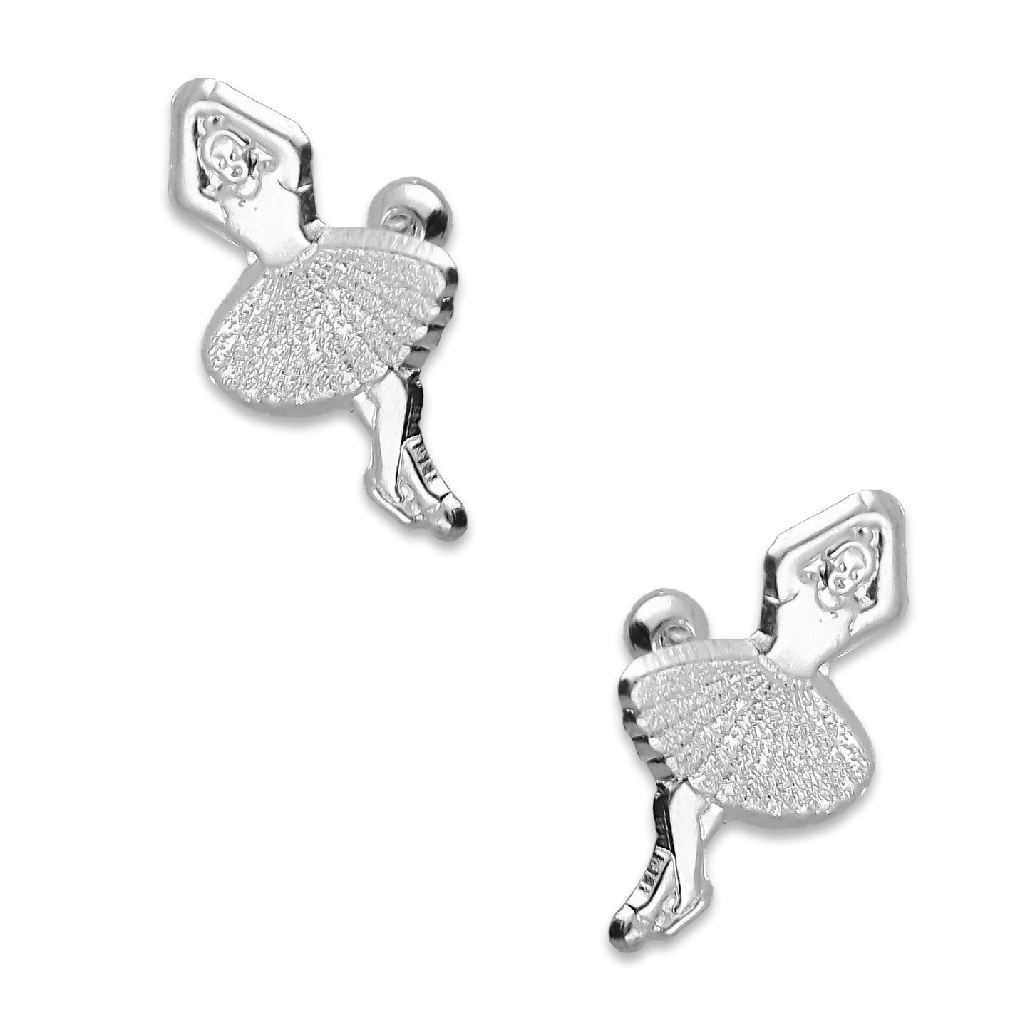 LPBR093 Aretes Broquel Bailarina Ballet en Plata .925 Taxco 2094859721