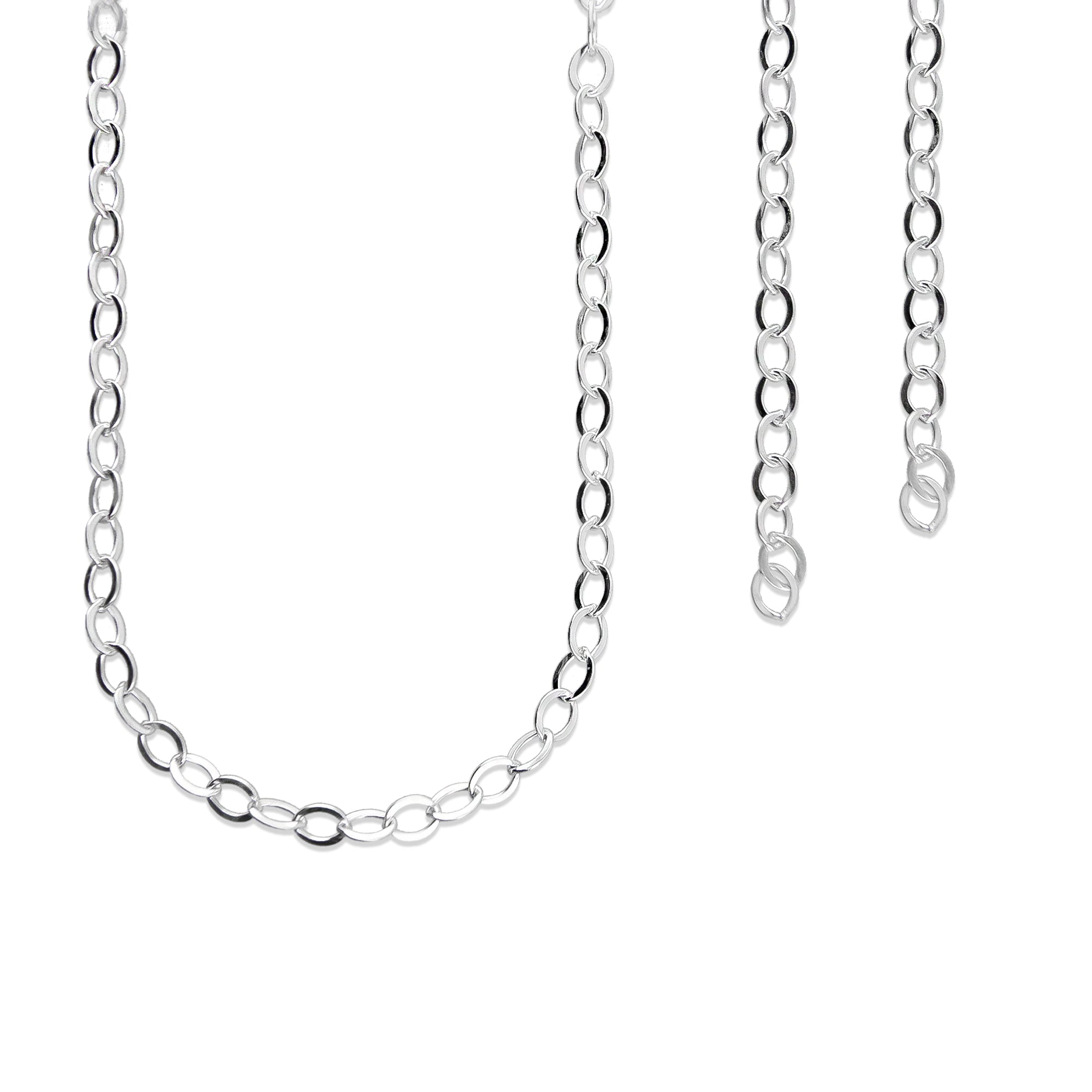 LPCAD003 Cadena x metro Brill 2.8 mm Para Armar Plata .925 2036289261