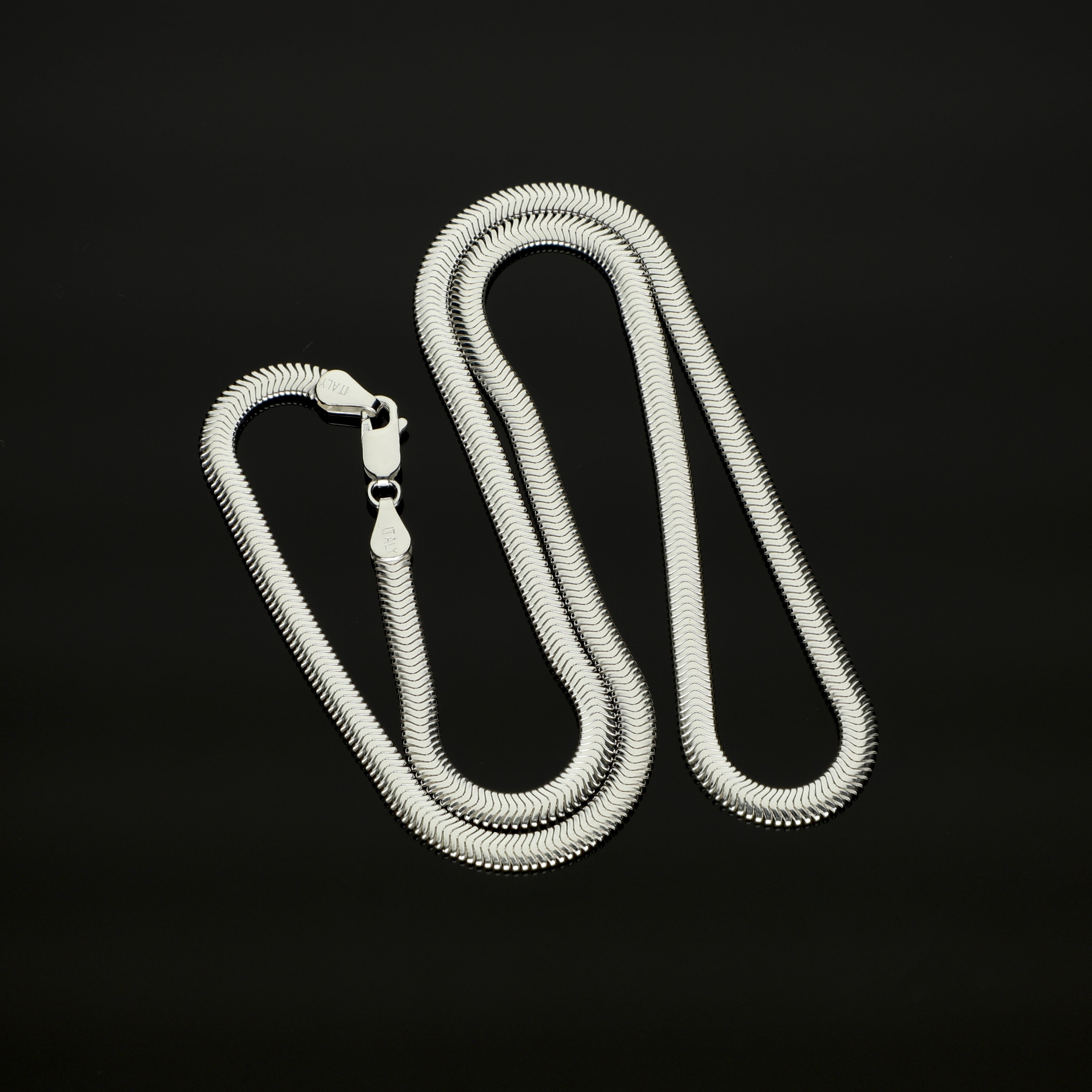 LPCU042-40 Cadena Collar Panza de Víbora 4.2 mm x 40 cm Plata Fina .925 2385624556