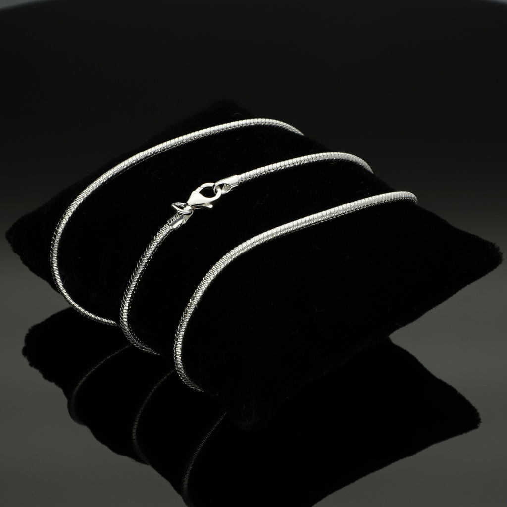 LPCU043-55 Cadena Cola de Rata Diamant Premium 2.4 mm x 55 cm Plata .925 2388255420