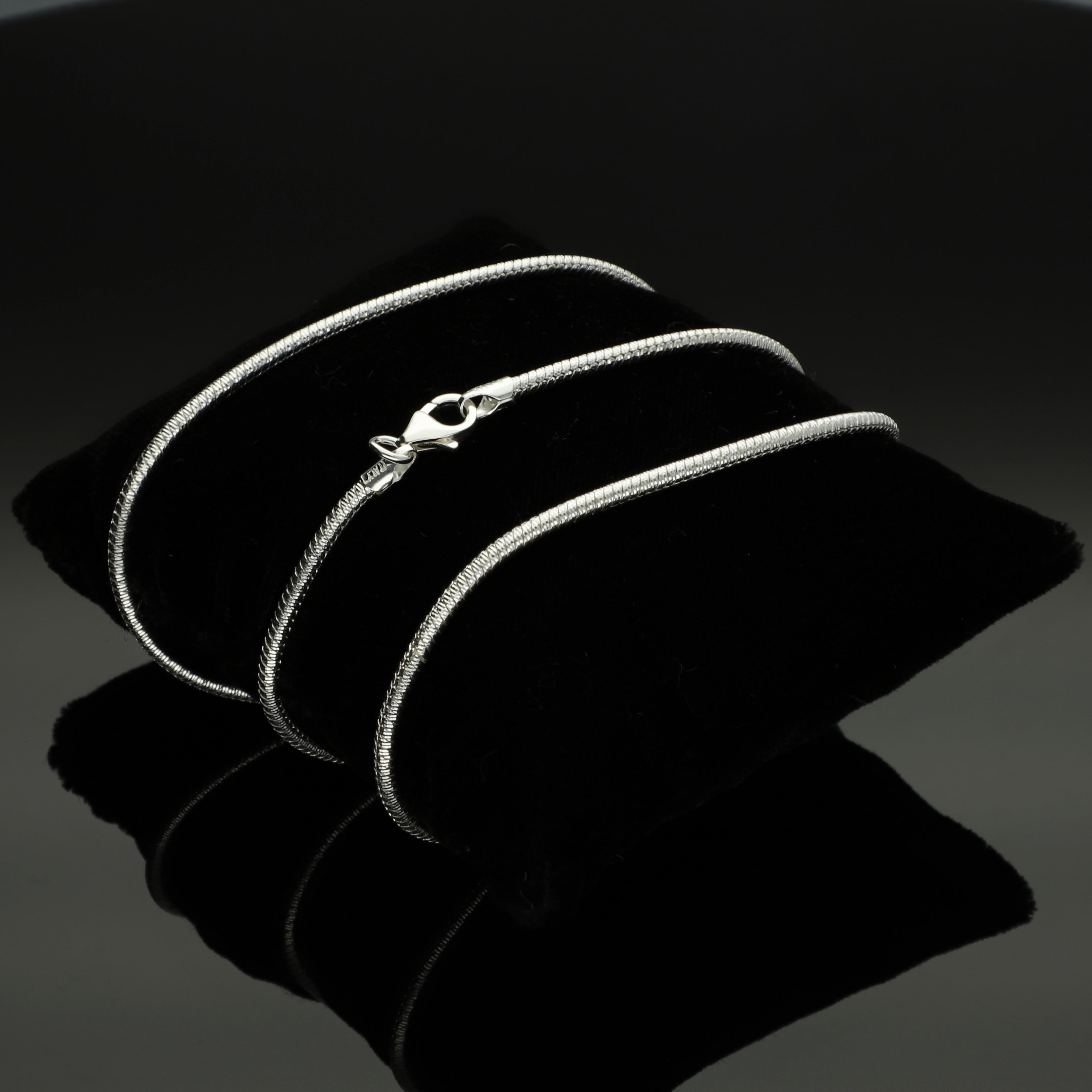 LPCU043-55 Cadena Cola de Rata Diamant Premium 2.4 mm x 55 cm Plata .925 2388255420