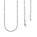 LPCU047-45 Gargantilla Collar Trenzada Cola de Rata Diam 45 cm Plata .925  2960011226