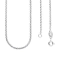 LPCU054-65 Cadena Torsal Diamantada 2 mm X 65 cm Plata .925 Taxco 3183143936