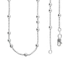 LPCU059-55 Cadena Viviana Bolitas 3x1 55 cm Plata .925 Taxco 2145451325