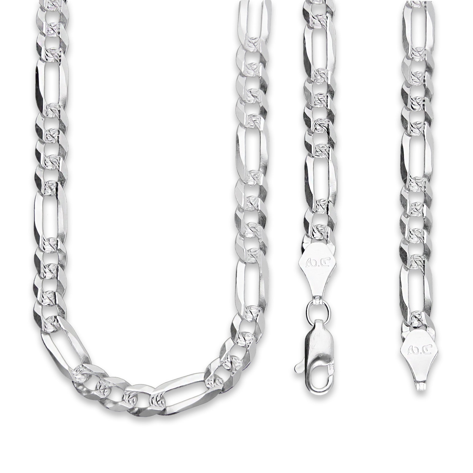 LPCU069-60 Cadena Cubana Americana 3*1 5 mm x 60 cm en Plata .925 MLM5107524632