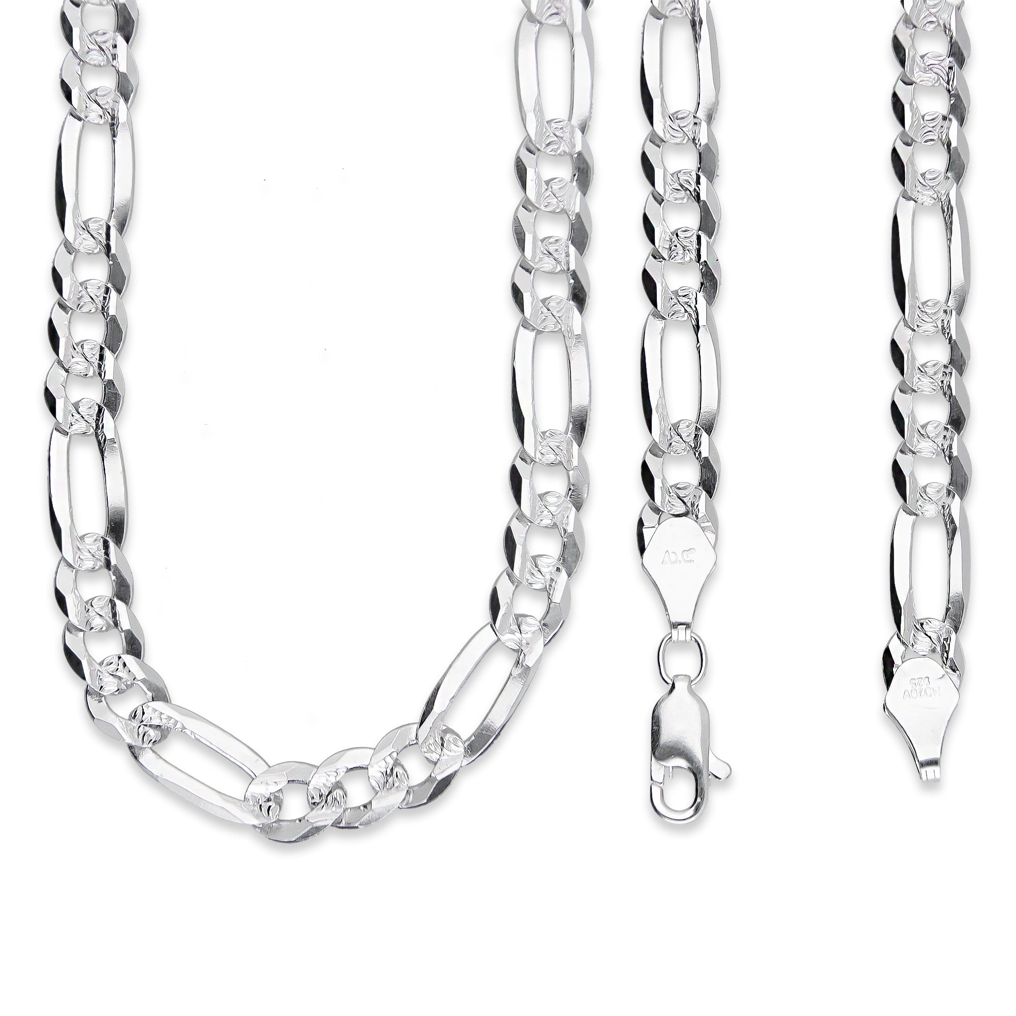 LPCU070-60 Cadena Cubana Americana 3*1 6 mm x 60 cm en Plata .925 MLM5107524628