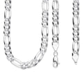 LPCU070-70 Cadena Cubana Americana 3*1 6 mm x 70 cm en Plata .925 MLM2834158137