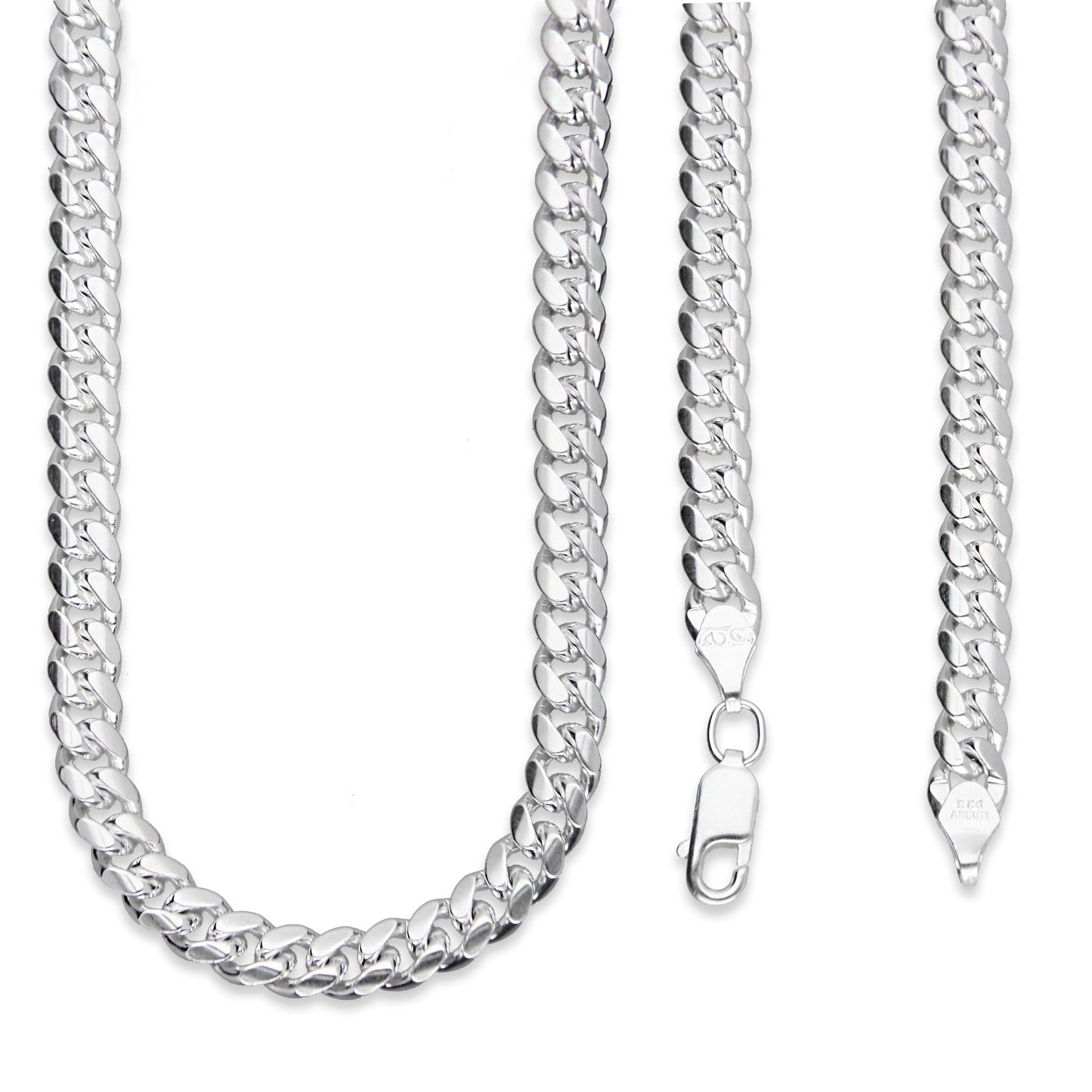 LPCU071-60 Cadena Cuba Lisa 5 mm x 60 cm en Plata .925 MLM5107524618