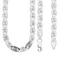 LPCU073-55 Cadena Gussi Estrella 6 mm x 55 cm en Plata .925 MLM5107468544