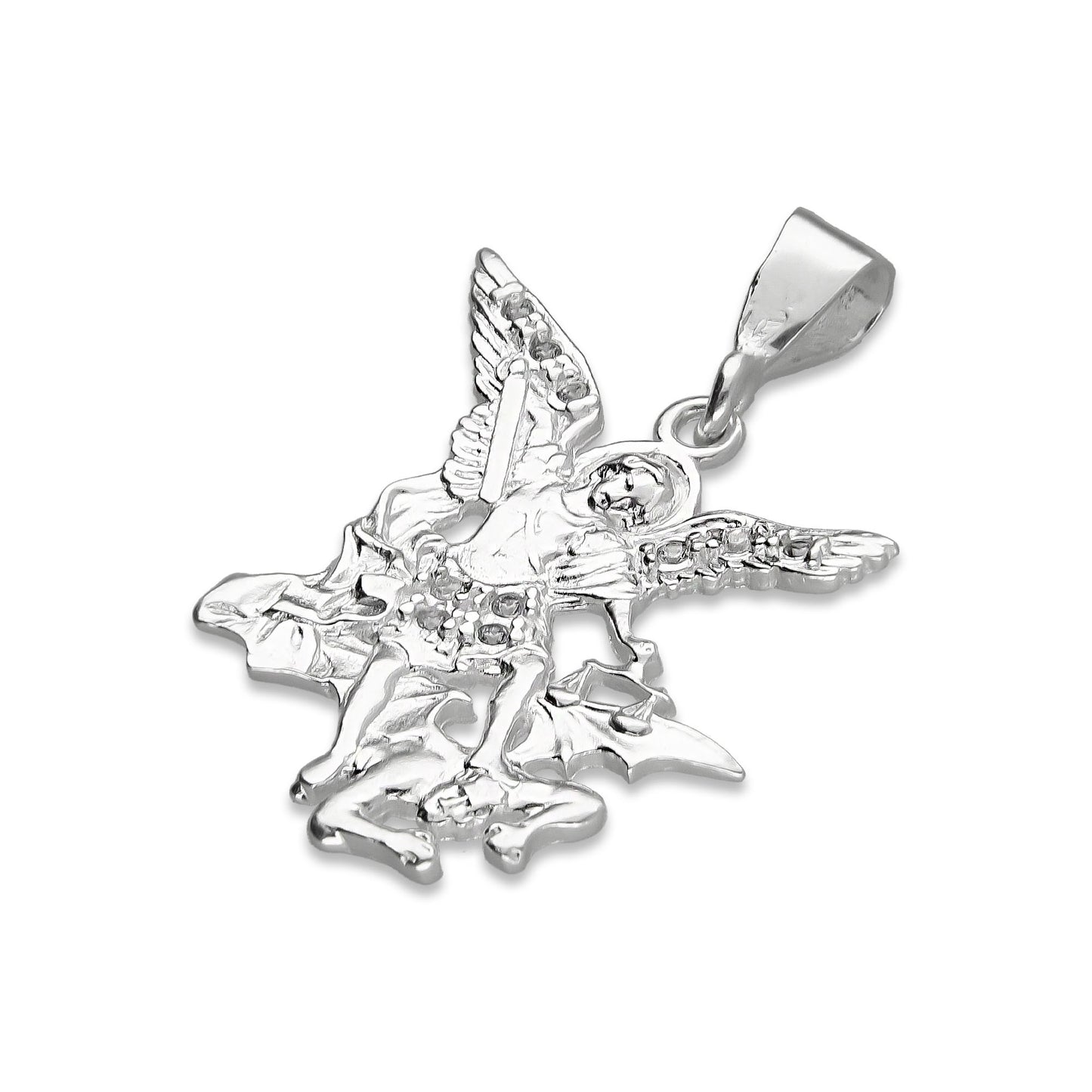 LPDJ016 Dije De Plata Mod Arcangel San Miguel Plata 925 Taxco Gro. MLM703439977