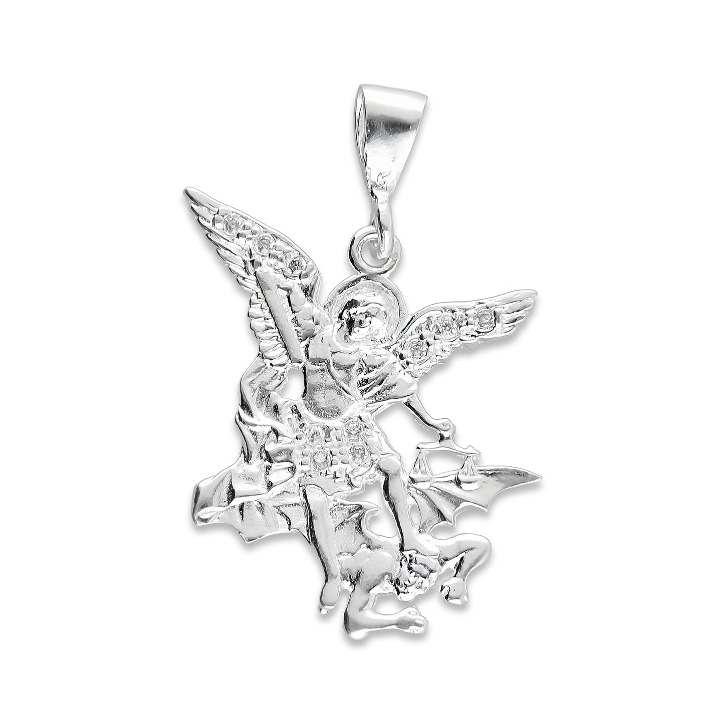 LPDJ016 Dije De Plata Mod Arcangel San Miguel Plata 925 Taxco Gro. MLM703439977