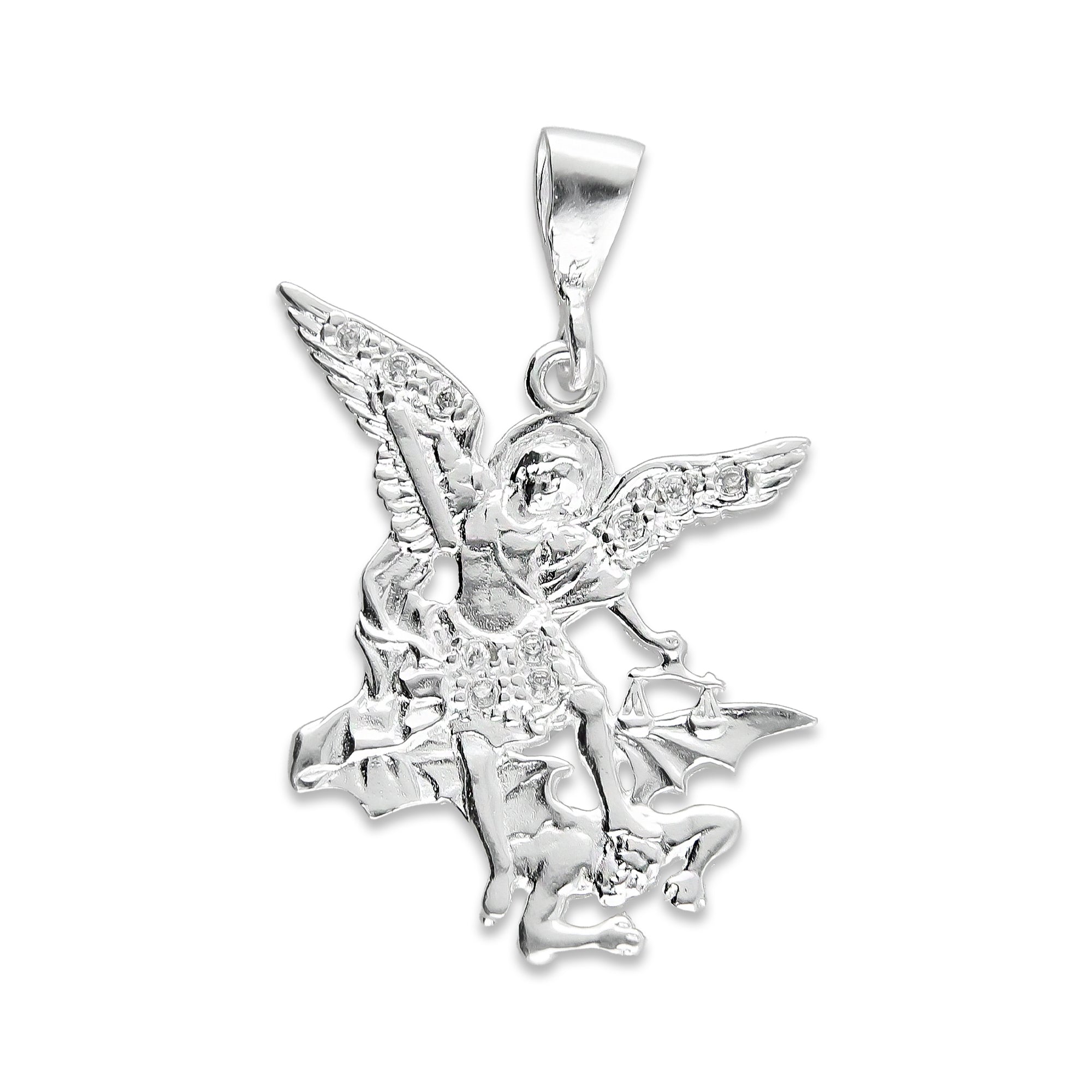 LPDJ016 Dije De Plata Mod Arcangel San Miguel Plata 925 Taxco Gro. MLM703439977