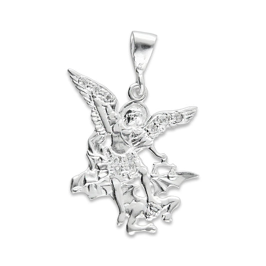 LPDJ016 Dije De Plata Mod Arcangel San Miguel Plata 925 Taxco Gro. MLM703439977