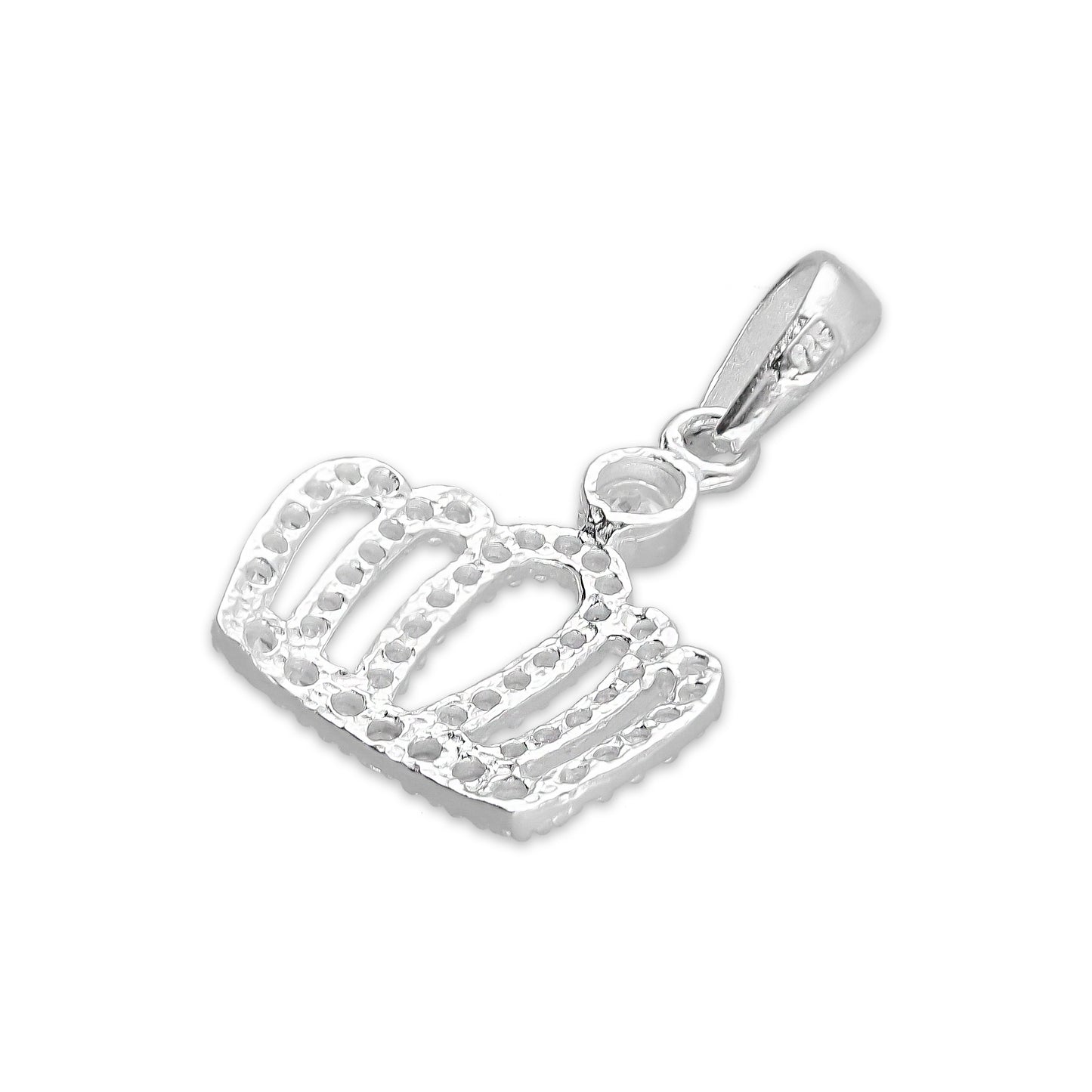 LPDJ023 Dije Mod Corona Con Zirconia De Plata .925 Taxco Gro MLM893366508