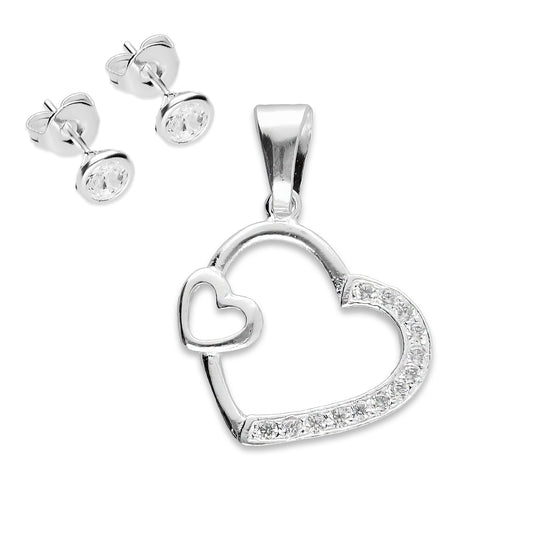 LPDJ062 Dije Corazón con Mini + Regalo Plata .925 Taxco Gro 1360412065