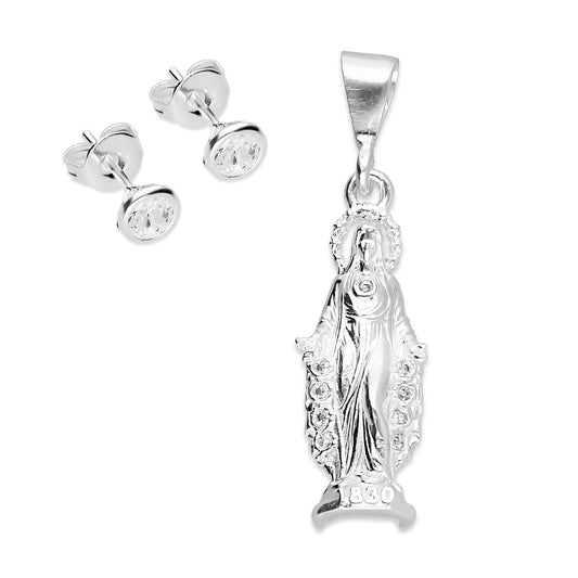 LPDJ079 Dije Virgen del Carmen + Regalo Plata .925 Taxco Gro 1364963511