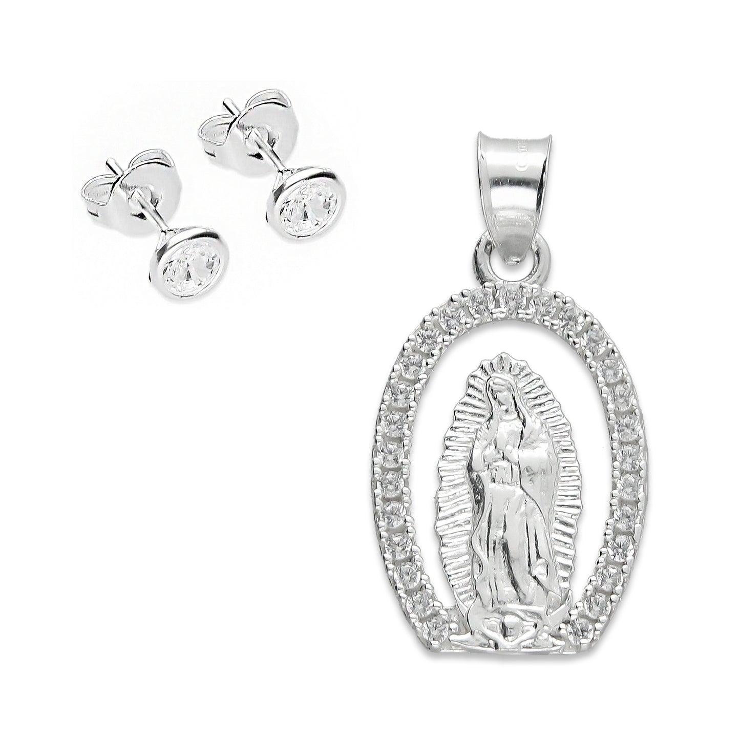 LPDJ107 Dije Virgen OVZ + Regalo Plata .925 Taxco Gro 1388580837