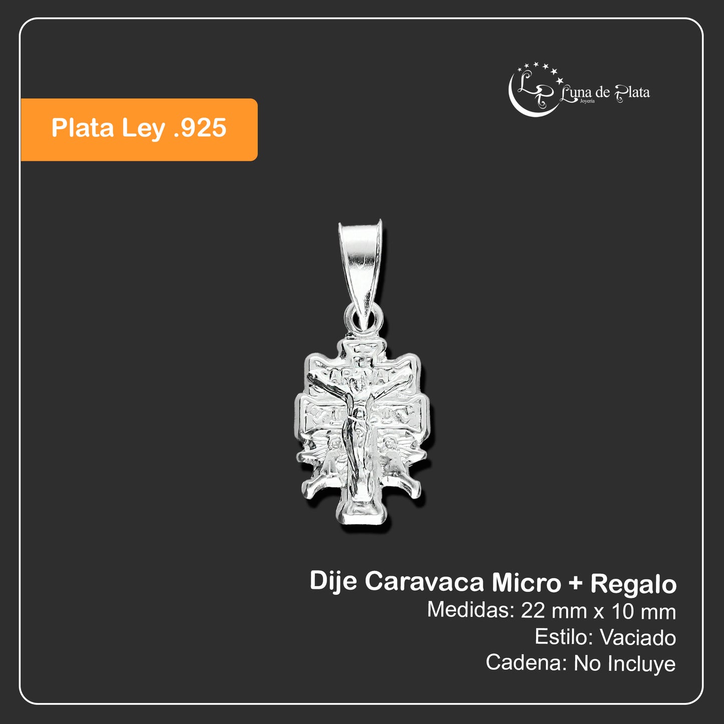 LPDJ126 Dije Caravaca Micro + Regalo Plata .925 Taxco Gro 1410365007